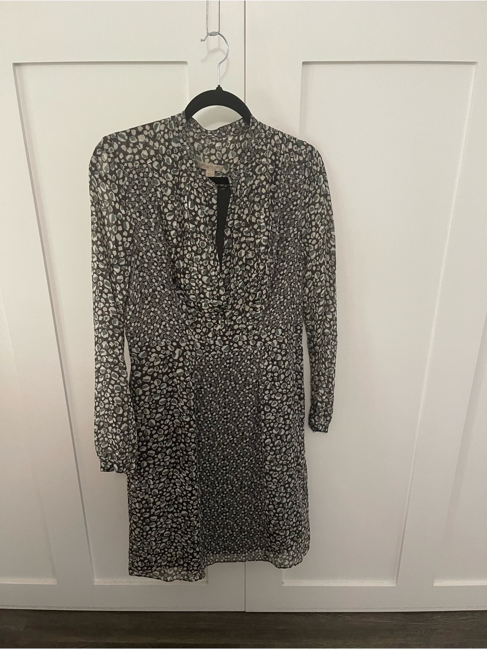 ✨ Burberry Brit Meera 100% Silk Shirtdress – Size 10 – NWT ✨